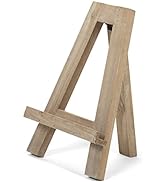 Red Co. 12.5" Tall Natural Wood Tabletop Tripod A-Frame Display Easel Stand and Art Holder, Distr...
