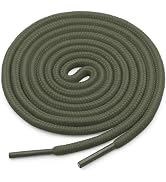 YJRVFINE Round Shoe Laces for Sneakers: Boot Hiking Athletic Shoelaces for Men&Women- 2 Pairs
