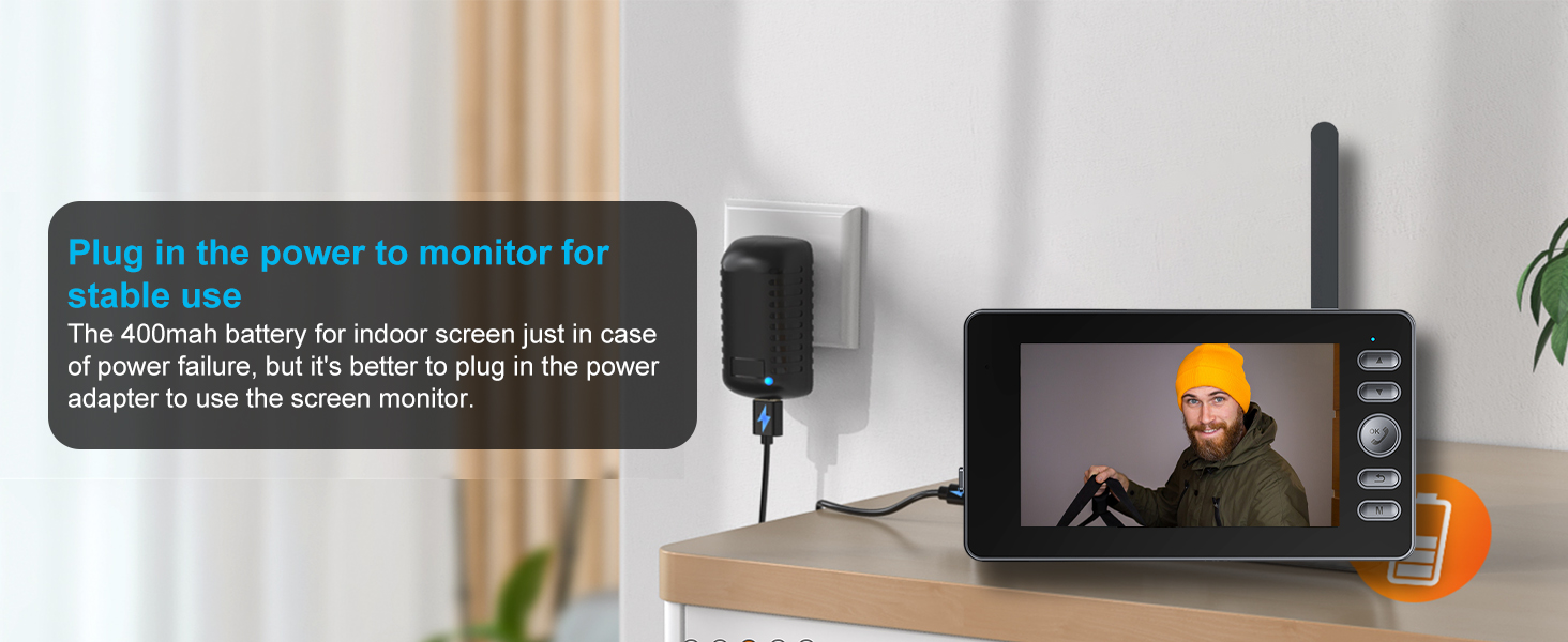 timbre con camara para puerta inalambrico video doorbell wireless no subscription intercom