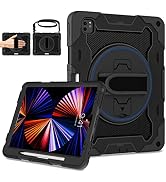 ROSROME for iPad Pro 12.9 Case 6th Generation 2022 with Screen Protector for Kids[15ft Drop Prote...