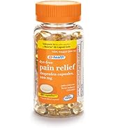 A+Health Dye-Free Ibuprofen 200 Mg Mini Softgels, Pain Reliever/Fever Reducer (NSAID), 180 Count
