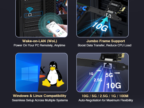 VunLink 10Gb PCIe Network Card
