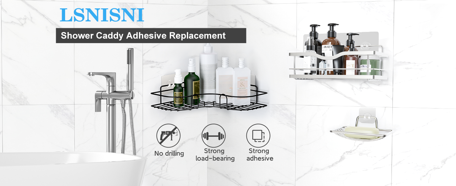shower caddy adhesive