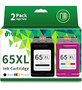 TEINO Remanufactured Ink Cartridge Replacement for HP 65 65XL 65 XL use with HP Envy 5055 5052 50...