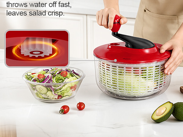 salad spinner lettuce spinner spin water fast