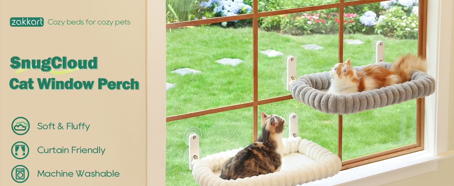 snugcloud foldable cat window perch