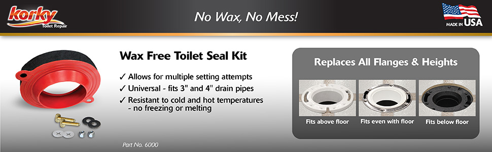 Wax Free Toilet Seal Kit