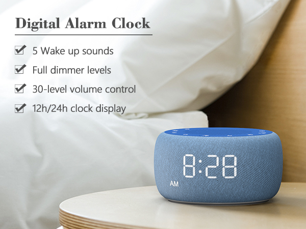 Sound machine alarm clock
