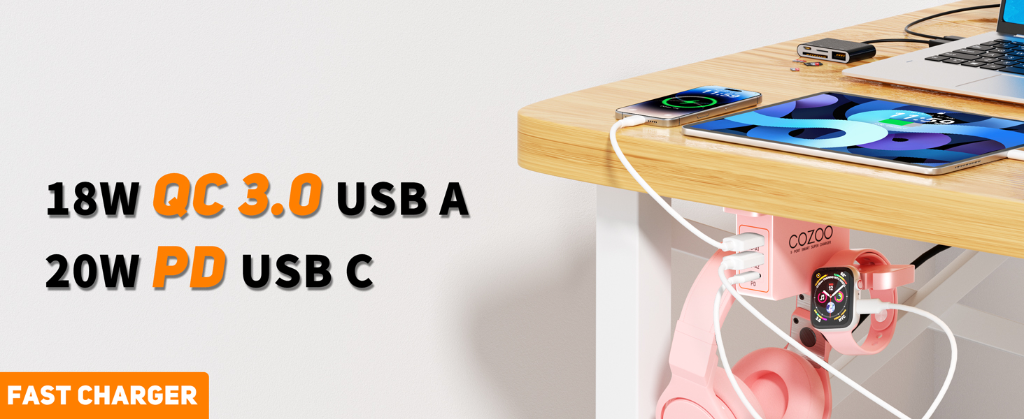 20w PD + QC3.0 Smart USB