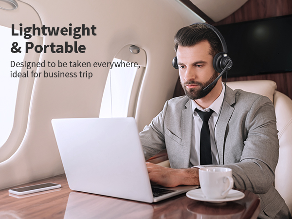 usb headset with microphone for pc laptop 3.5mm wired computer headset headphone with microphone