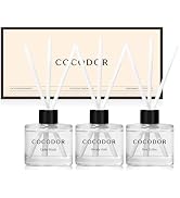 COCODOR Signature Collection Reed Diffuser Set of 3/Cedar Wood,Woody Hotel,Pure Cotton/1.6oz Each...