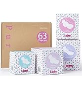 PurComfy Teens First Period Starter Kit for Girls 9-10-11-12-14 63pcs Period Pads for Tweens Teen...