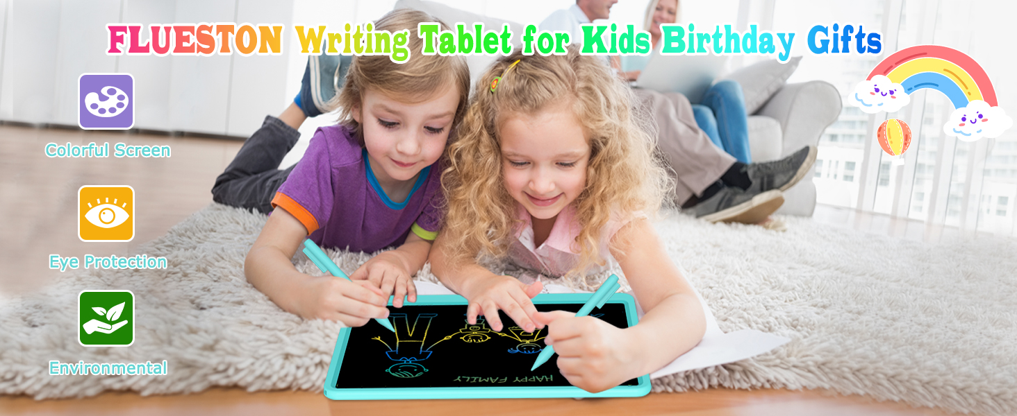 flueston writing tablet for kids birthday gifts