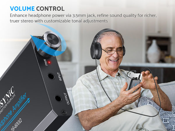 Rechargeable headphone amp