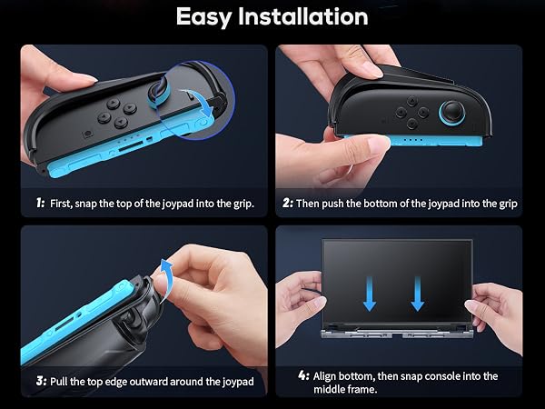 switch 2 case with ergonomic grip