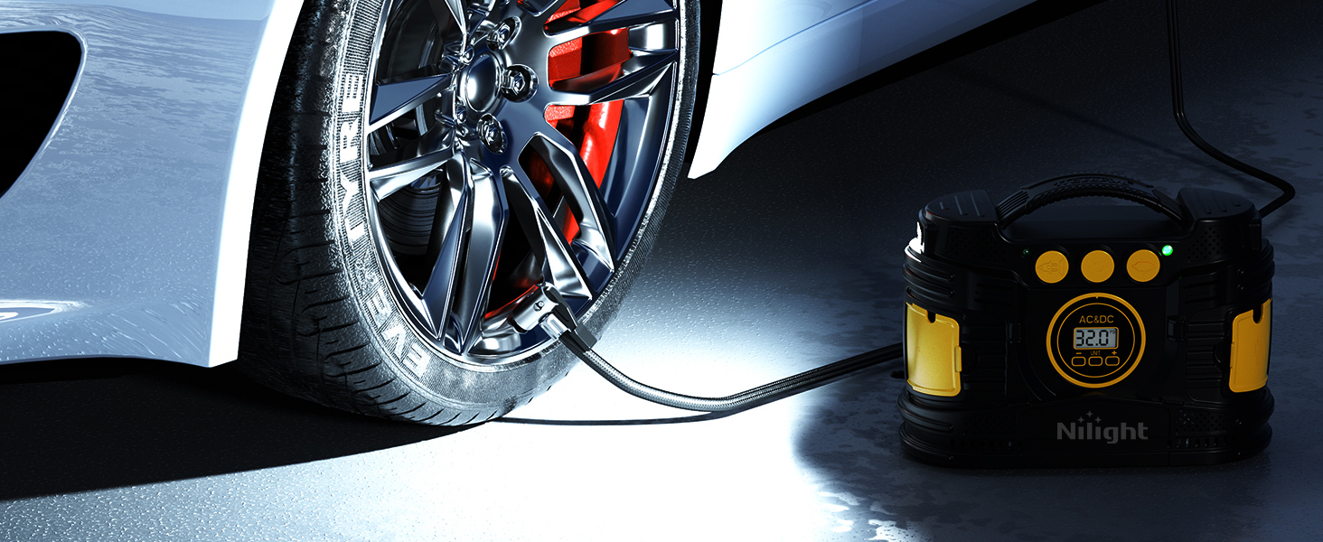 AC/DC tire inflator