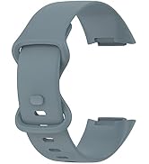 FanTEK Compatible with Fitbit Charge 6 / Charge 5 Bands for Women Men, Soft TPU Waterproof Sport ...