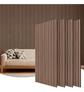 TONOR Wood Wall Panels for Interior Wall Decor, 4 Pack 47.2" x 23.6"(31ft²) Wood Slat Acoustic Pa...
