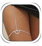 Thigh Chain Leg Chain Jewelry for Women Rhinestone Butterfly Dress Body Jewelry for Women Trendy