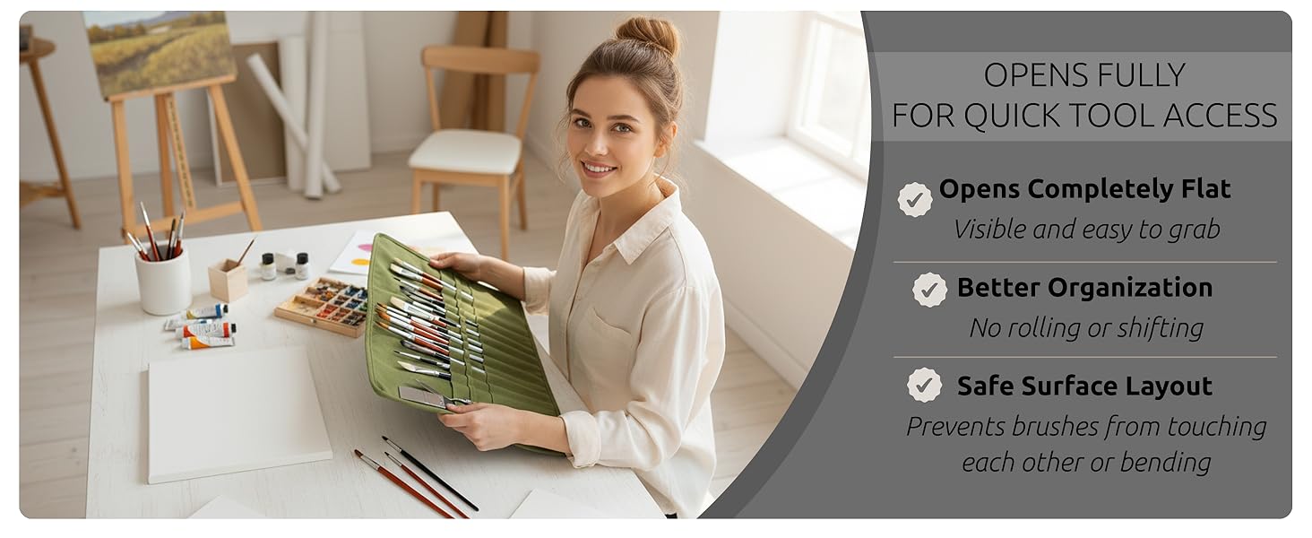 paint brush organizer