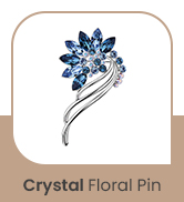 jewelry pin and brooches vintage pin flower brooches for women crystal brooch blue brooch dress pin