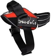 ShawnCo Essential Pro Dog Harness, No-Pull Pet Vest with 3 Leash Clips and Removable, Reflective ...