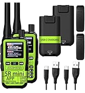 BAOFENG uv-5r mini Ham Radio,uv5r mini Handheld App Programming Walkie Talkies with 5W Power,Copy...