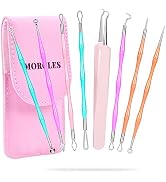 Pimple Popper Tool Kit, MORGLES 14-Heads Acne Zit Popper Extraction Tools | Professional Stainles...
