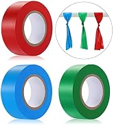 3 Pack Flagging Tape,Non-Adhesive Marking Tape Surveyors Tape Neon Marking Tape Non-Adhesive Tape...
