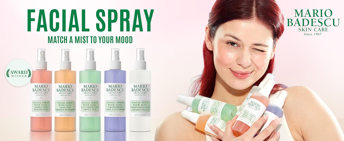 mario badescu facial mist spray rose rosewater sage aloe men women beauty