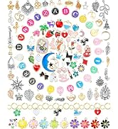 FIVEIZERO 216PCS Jewelry Making Bracelet Charms Enamel Pendants for DIY Necklace Earring Bracelet...