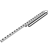 20 Outlet Heavy Duty Metal Socket Power Strip,15-Foot Long Extension Cord with Circuit Breaker. M...