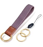 Fishent Stretchy Key Chain, Cute Keychain Wristlet, Upgraded Woven Wrist Lanyard for Keys, Key Ch...