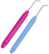 2 Pcs Knitting Loom Hook Crochet Hook for Knifty Loom Hook Tool with Handle Knitting Sewing Tools...