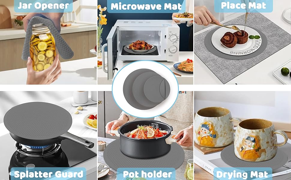 safe grabs silicone mats for microwave