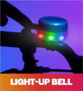 led bike bell light police siren bike bell sound handlebar mount safety bike light nighttime