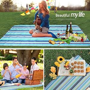 Beach Blanket Outdoor Picnic