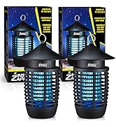 Livin’ Well Bug/Mosquito Zappers 2 Pk - 2 Electric UV Light Bulb with 1250 Sq. Feet Range, UV-A B...