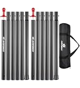Tent Poles for Tarp, AVOFOREST Camping Tent Tarps Poles Adjustable Camping Accessories 90in Heavy...