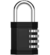 ZHEGE Combination Lock, 4 Digit Lock for Locker, Gym Locker and Employee Locker, Hasp and Storage...