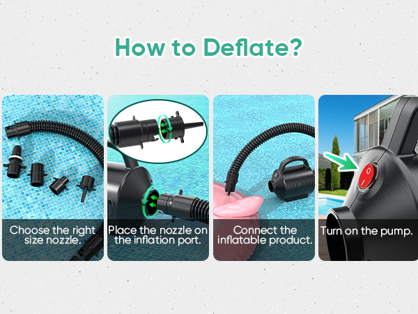 pool toy inflator air pump