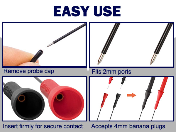 fluke needle probes multimeter needle probes 600V/10A Multimeter Accessory for Fluke Leads tl71 tl75