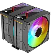 Jungle Leopard KF620 Digital Dual-Tower CPU Air ARGB Cooler|Infinite Mirror|Digital Display|6 Hea...