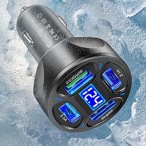 4 Ports Fast Car Charger
