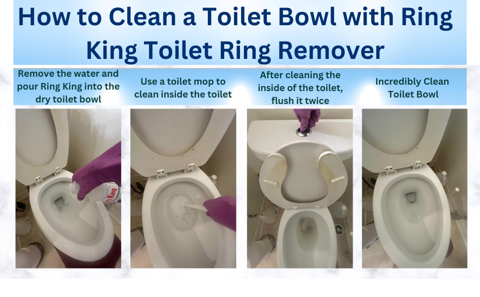 How to Clean a Toilet Bowl with Ring King Toilet Ring Remover