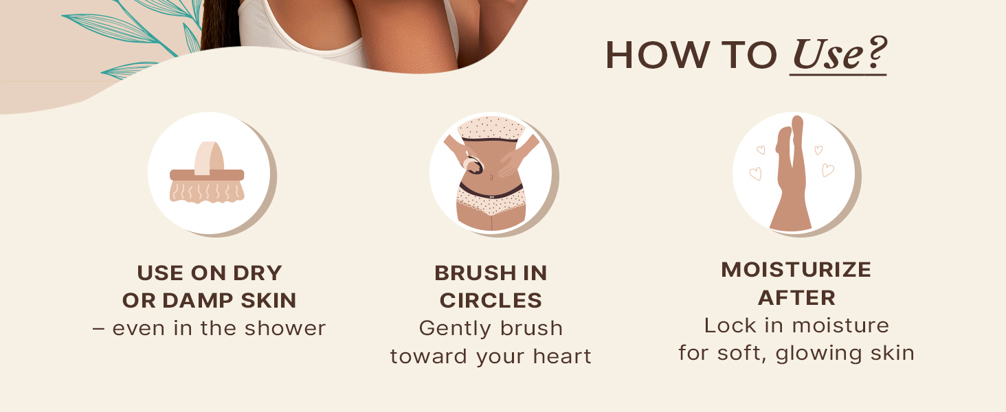 dry brushing body brush lymphatic drainage showering skin bath scrub shower natural cellulite