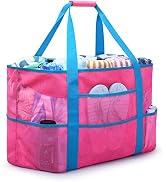 oscaurt Beach Bag, Extra Large Beach Bags for Women Waterproof Sandproof, Mesh Beach Tote Bags Po...