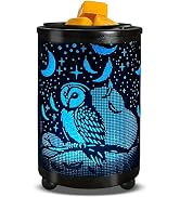 Leyoue Electric Wax Melt Warmer PTC Heating Plate with 7 Colors LED Changing Light Wax Warmer Fra...