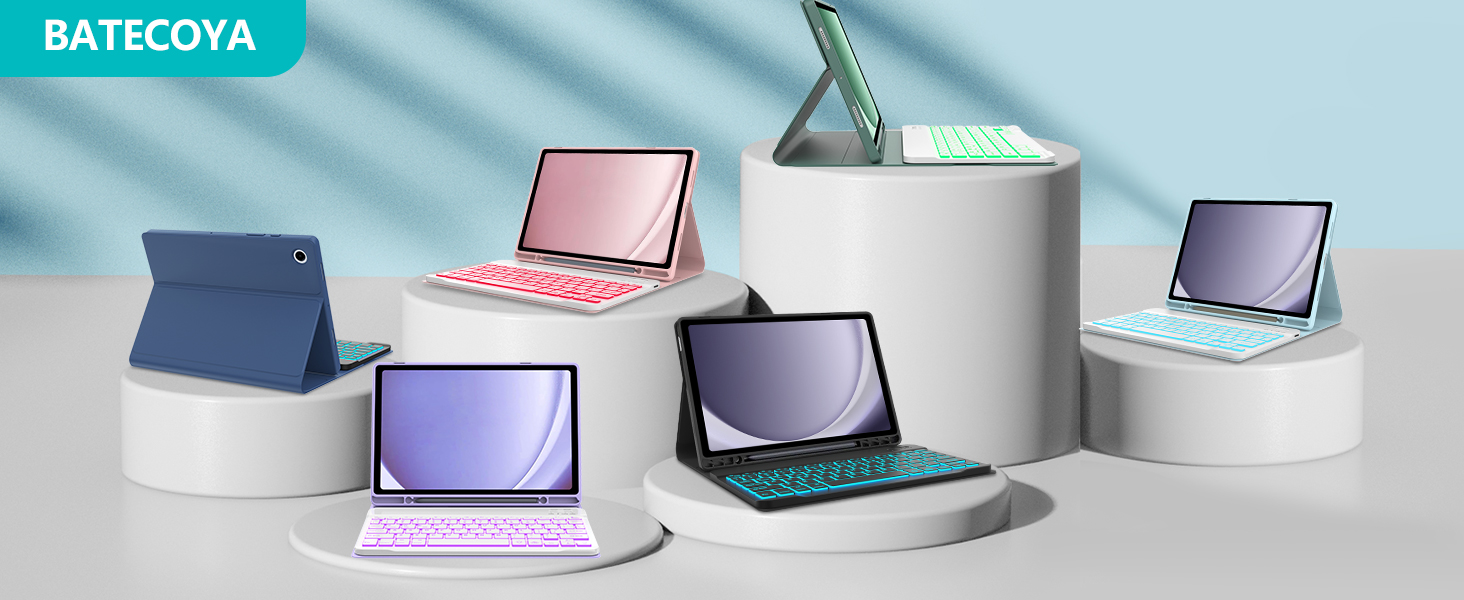 galaxy tab a9 plus case with keyboard, samsung a9 plus tablet case keyboard, tab a9+ keyboard