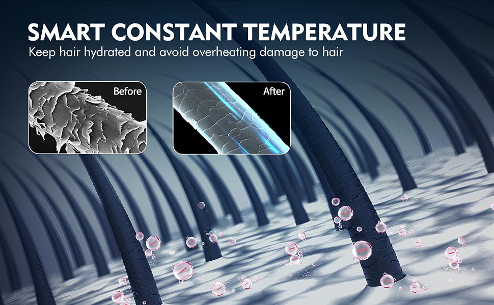 Blow Dryer with Comb hot Comb Round Brush for Blow Drying,Hot Air Brush